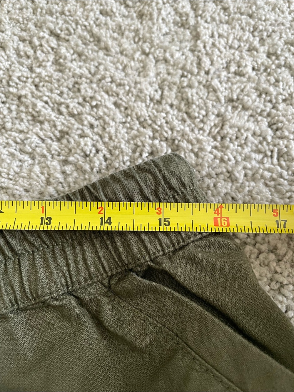 Pact Daily Twill Short Organic Cotton Olive Green Women’s Size Large Shorts - Picture 6 of 6